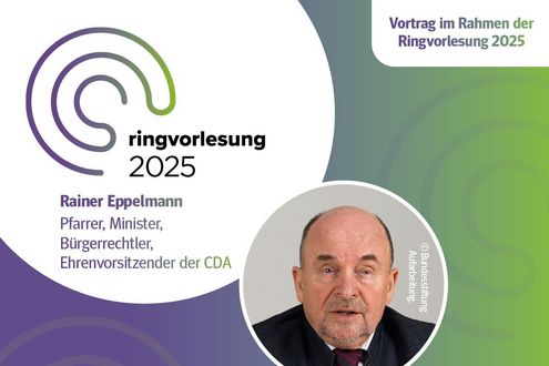 Ringvorlesung mit Rainer Eppelmann